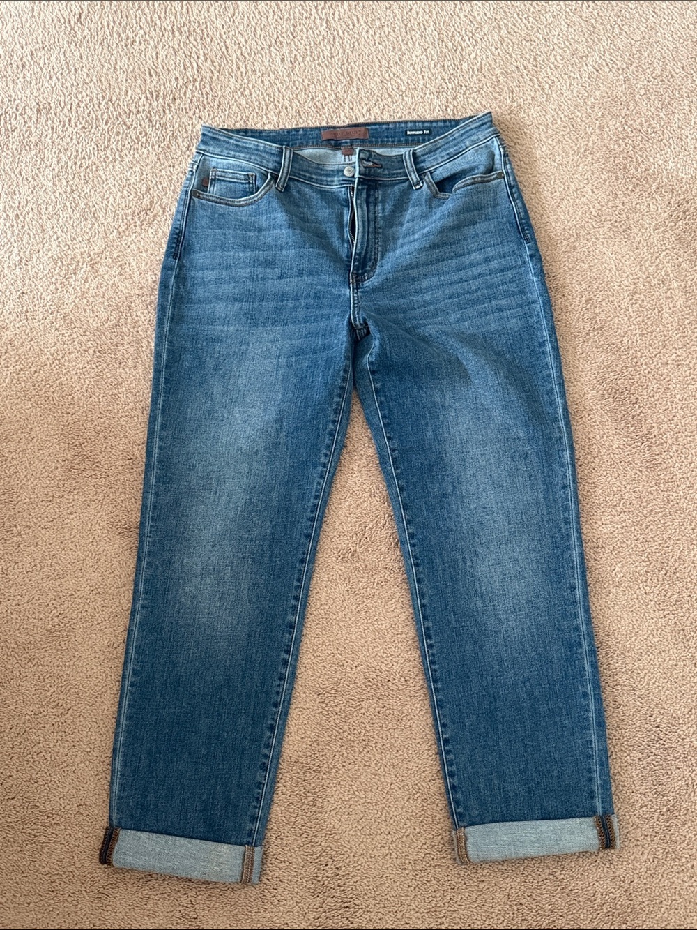 Judy Blue Light Wash Boyfriend Fit Jeans